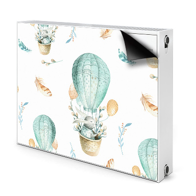 Cobertura magnética para radiador Coelho em um balão