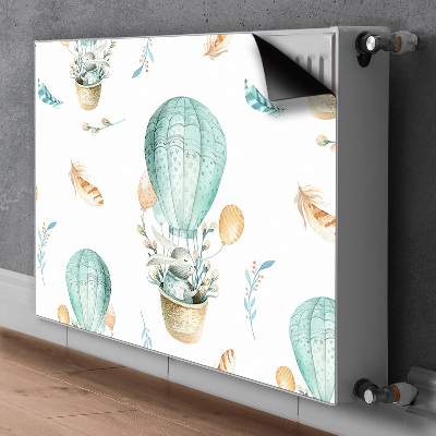 Cobertura magnética para radiador Coelho em um balão