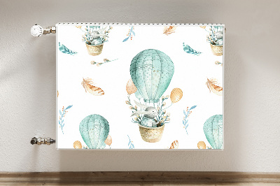 Cobertura magnética para radiador Coelho em um balão