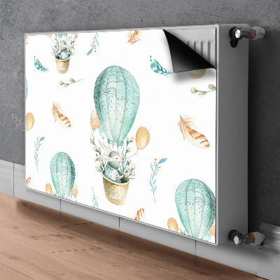 Cobertura magnética para radiador Coelho em um balão