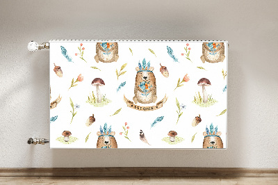 Cobertura magnética para radiador Urso de pelúcia indiano