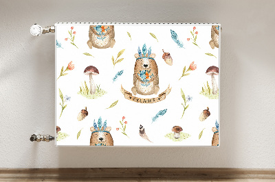 Cobertura magnética para radiador Urso de pelúcia indiano