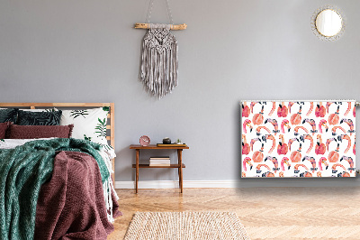 Capa magnética para radiador Flamingos Loucos