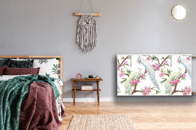 Cobertura magnética para radiador Pavões brancos