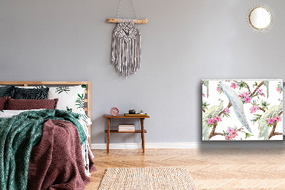 Cobertura magnética para radiador Pavões brancos