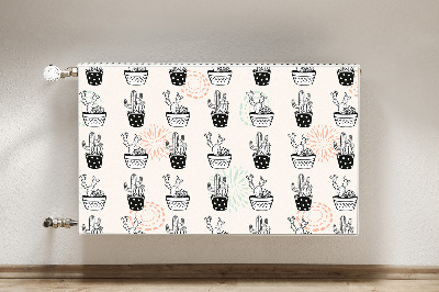 Capa magnética para radiador Cactos em vasos