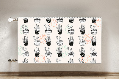 Capa magnética para radiador Cactos em vasos
