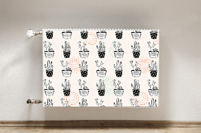 Capa magnética para radiador Cactos em vasos