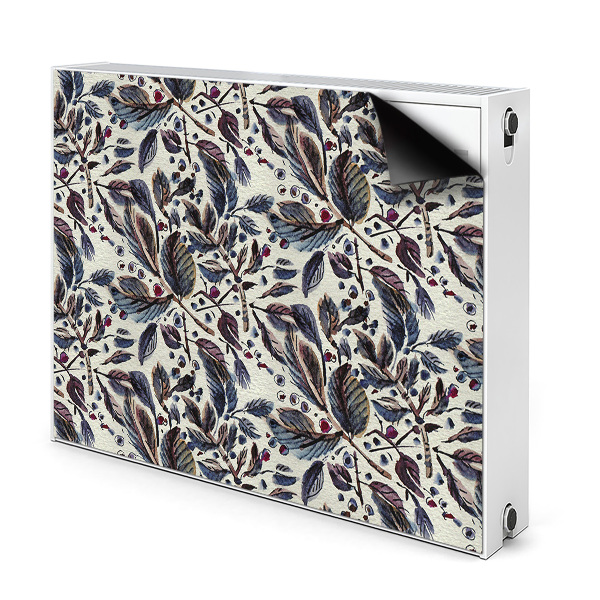 Capa magnética para radiador Folhas vintage