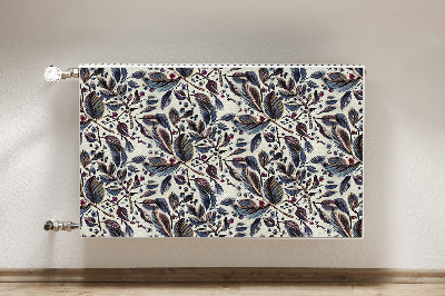 Capa magnética para radiador Folhas vintage