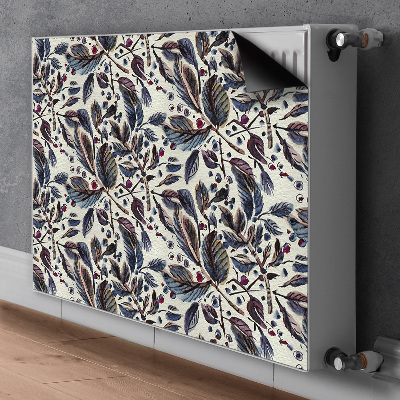 Capa magnética para radiador Folhas vintage