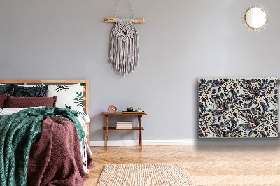 Capa magnética para radiador Folhas vintage