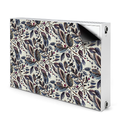 Capa magnética para radiador Folhas vintage