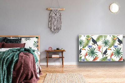 Capa magnética para radiador Tucanos em um galho