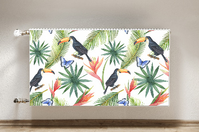 Capa magnética para radiador Tucanos em um galho