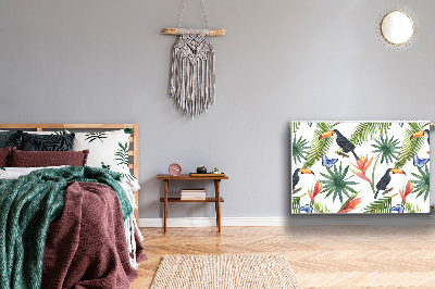 Capa magnética para radiador Tucanos em um galho