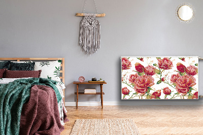 Capa magnética para radiador pássaros vermelhos