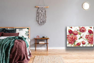 Capa magnética para radiador pássaros vermelhos