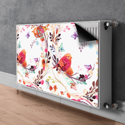 Cobertura magnética para radiador Pássaros em um galho