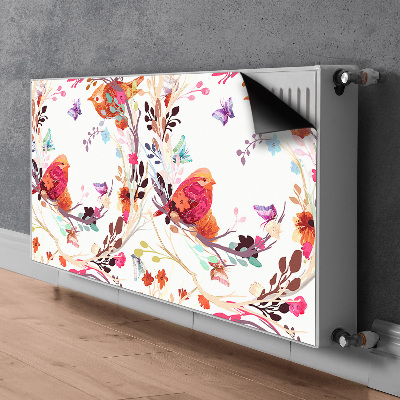 Cobertura magnética para radiador Pássaros em um galho