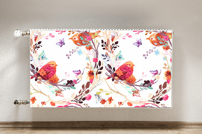 Cobertura magnética para radiador Pássaros em um galho