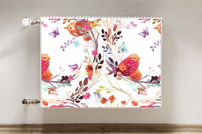 Cobertura magnética para radiador Pássaros em um galho