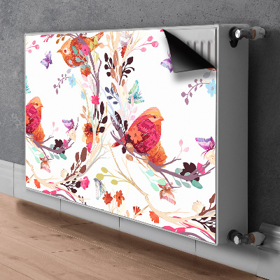 Cobertura magnética para radiador Pássaros em um galho