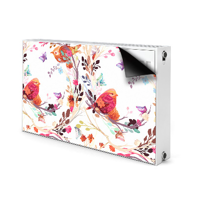 Cobertura magnética para radiador Pássaros em um galho