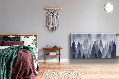 Cobertura magnética para radiador Paisagem florestal