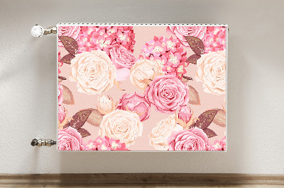 Cobertura magnética para radiador Rosas e hortênsias