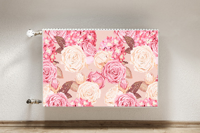 Cobertura magnética para radiador Rosas e hortênsias