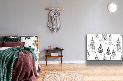 Cobertura magnética para radiador Árvore de Natal de inverno