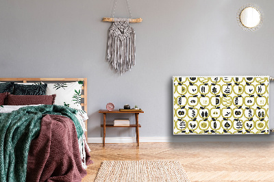 Cobertura magnética para radiador Padrão de maçã