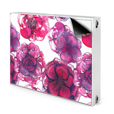 Capa magnética para radiador rosas vermelhas