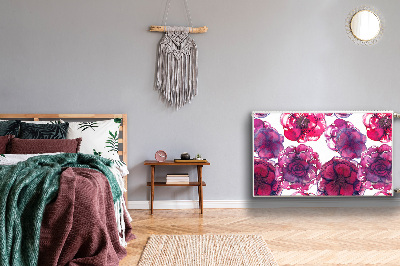 Capa magnética para radiador rosas vermelhas