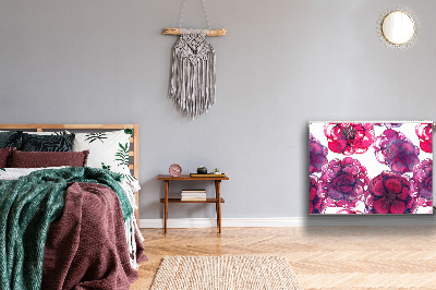 Capa magnética para radiador rosas vermelhas