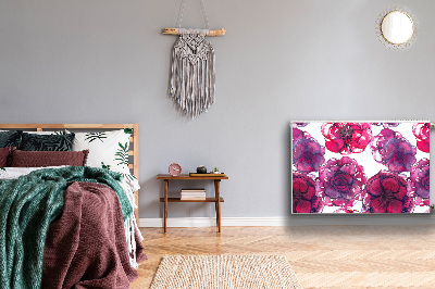 Capa magnética para radiador rosas vermelhas