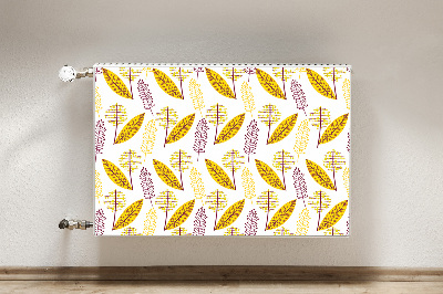 Capa magnética para radiador Folhas de outono