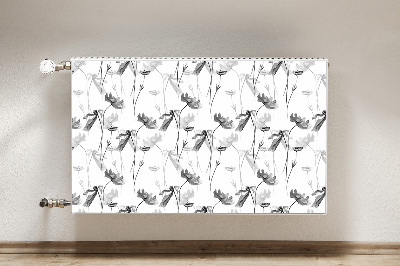 Cobertura magnética para radiador Flor de papoula