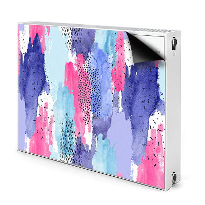Cobertura magnética para radiador Abstração em aquarela