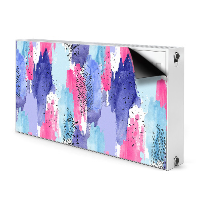 Cobertura magnética para radiador Abstração em aquarela