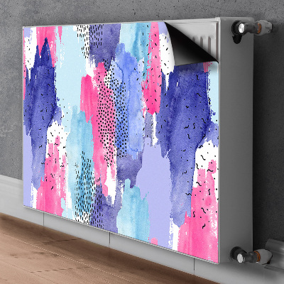 Cobertura magnética para radiador Abstração em aquarela