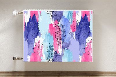 Cobertura magnética para radiador Abstração em aquarela