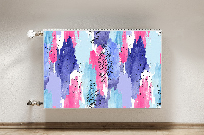 Cobertura magnética para radiador Abstração em aquarela