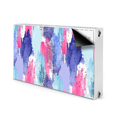 Cobertura magnética para radiador Abstração em aquarela