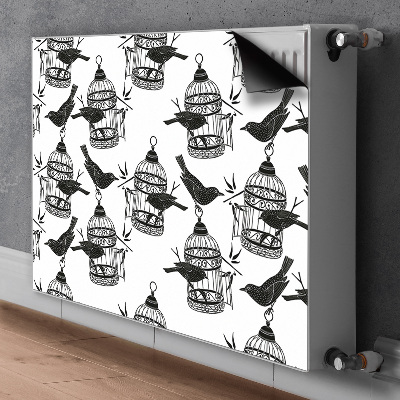 Capa magnética para radiador Gaiolas de pássaros