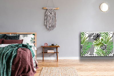 Cobertura magnética para radiador Folhas tropicais