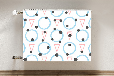 Capa magnética para radiador Círculos e triângulos