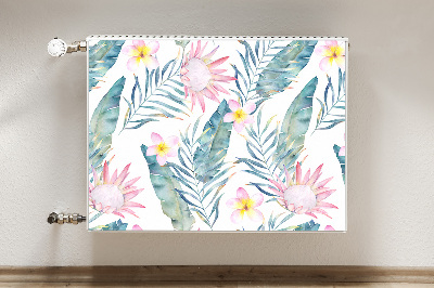 Cobertura magnética para radiador Flores rosa claro