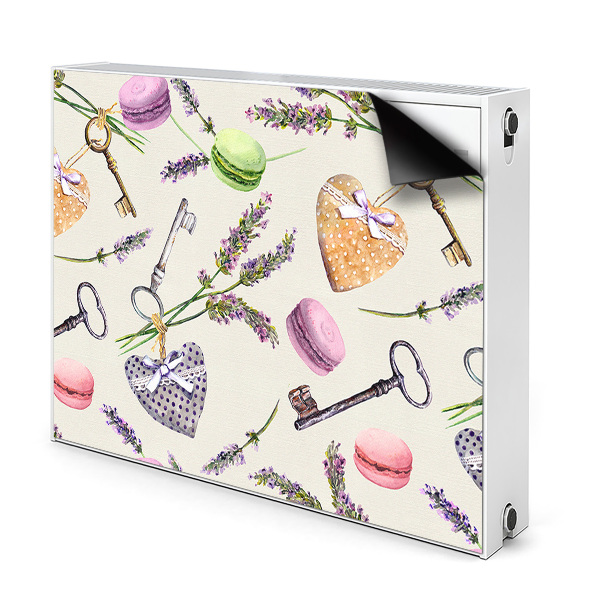 Capa magnética para radiador Corações e pão de gengibre